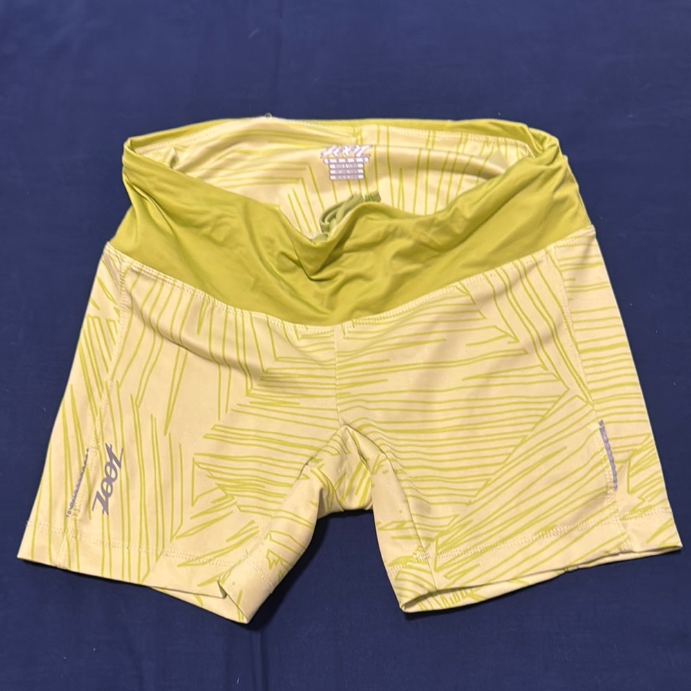 Zoot Yellow Bike Shorts for Women